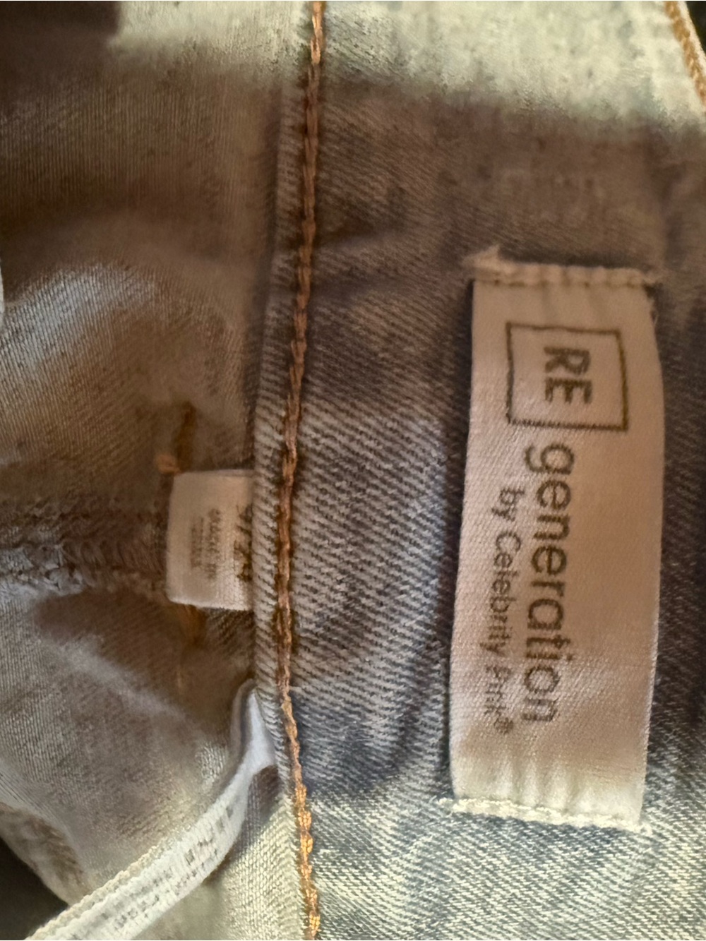 Light Wash Denim Skirt/ Watch me live